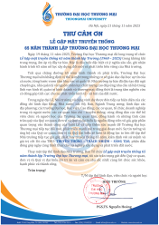 [THƯ CẢM ƠN] LỄ GẶP MẶT TRUYỀN THỐNG 65 NĂM THÀNH LẬP TRƯỜNG ĐẠI HỌC THƯƠNG MẠI (1960 – 2025)