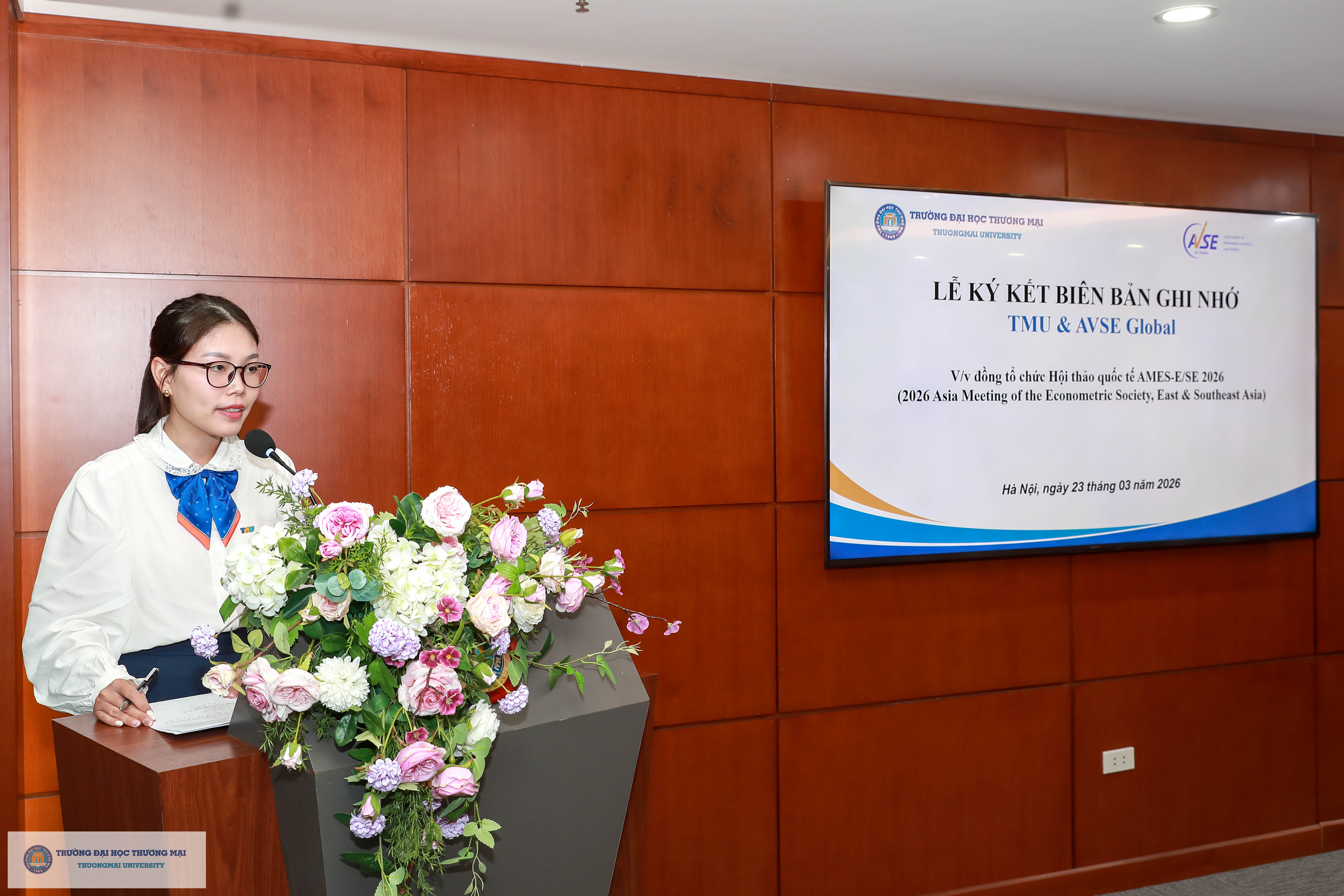 LỄ KÝ KẾT BIÊN BẢN GHI NHỚ HỢP TÁC GIỮA TRƯỜNG ĐẠI HỌC THƯƠNG MẠI VÀ AVSE GLOBAL: CHUẨN BỊ CHO HỘI THẢO AMES-E/SE 2026